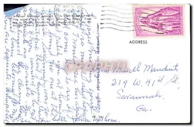 Memorial de Jefferson — flores de cerejeira — editor não visível — Verso