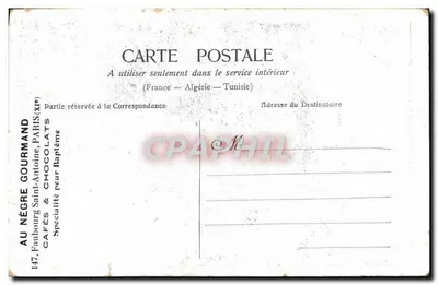 Stara pocztówka Stara pocztówka J'Arriverai Bien Je I'Espere Enfant — Rewers