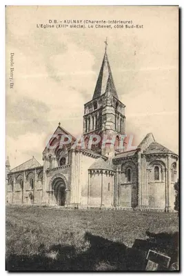 Aulnay (Charente-Inferieure) — A Igreja (século XIII), O Chevet, lado Sudeste — Dando Berry, Dk