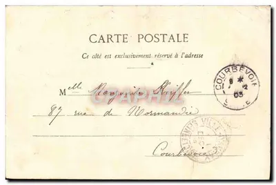 Paris - Buttes Chaumont - Le Pont suspendu — éditeur D. A. Le Martis, n° 333 — Rewers