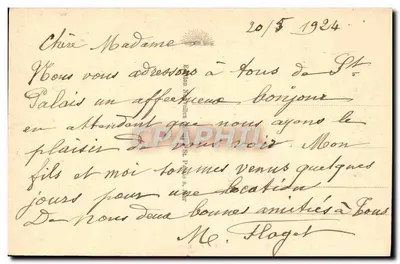 St. Palais - Plaża przy niskiej wodzie — LE BUREAU St. PALAIS, nr 101, Charente Inférieure — Rewers