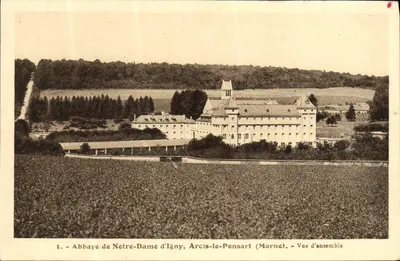 Abadia de Nossa Senhora d'Ígny, Arcis-le-Ponsart (Marne) — Vista geral — Edições Artísticas Raims