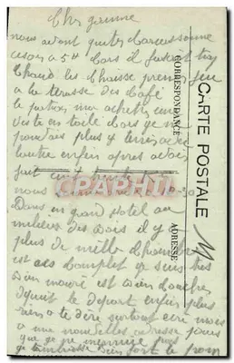 Cidade de Carcassonne — Vista geral — Edição Hachette — Verso