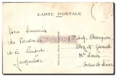 Strasburgo — Nido di Cigogne — Félix Luib, editore, Strasburgo — Verso