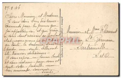 Chamarande (S.-et-O.) — O Castelo de Gillevoisin — Editor não identificado — Verso