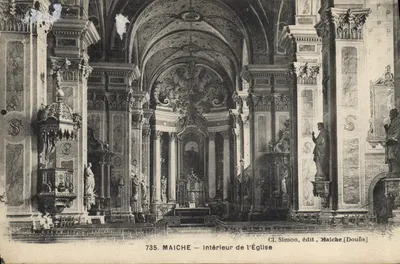 Maiche — Interior da Igreja — Cl. Simon, editor, Maiche [Doubs]