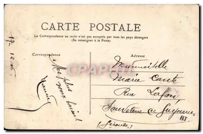 Valle di Lutour — paesaggio di fiumi e scogliere — L. Bosq, editore, Bordeaux, n°21 — Verso