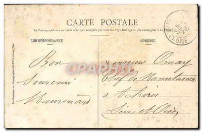 CANNES - Promenade de la Croisette — Coleção Artística n°475, Edição Giletta, Nice — Verso