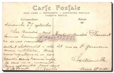 Bagnoles-de-l'Orne — O Grande Hotel do Estabelecimento Termal — editor desconhecido, número de série não visível — Verso