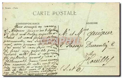 Auxerre - Nowy Most, Szpital i Katedra — wydawca nieznany, n° 8 — Rewers