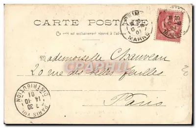 Reims — Arc de Triomphe — Publisher N.D.R. n° 13 — Back