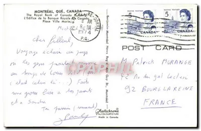 As Torres das Nações Unidas — Montreal, Canadá — Plastichrome — Verso
