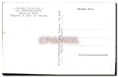 Déquui — Baseny Doubs — wydawca PEQUIGNOT, n° 337 — Rewers