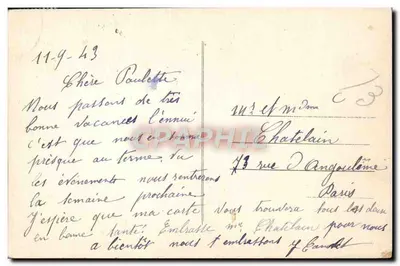Troyes — Widok z lotu na katedrę — Wydawca: Éditions de Troyes, nr 20 — Rewers