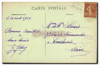 St-Quay-Portrieux (C.-du-N.) — A Praia e a Ponta do Isnin — Edição das Novas Galerias, St-Brieuc — Verso