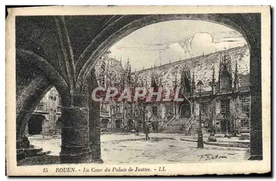 ROUEN - La Cour du Palais de Justice - LL