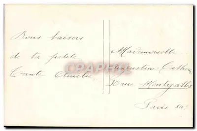 Menina vestindo um vestido rosa perto de um ninho de pássaros — Ingeusset & Parques, n°4102 — Verso