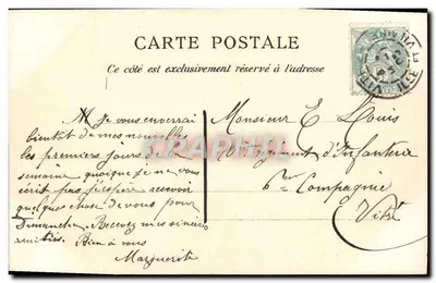 Paris — Bois de Boulogne — A Cascata — C.L.C. — n°85 — Verso