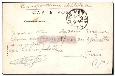 Langres — O Hotel de Ville — Edit. C.G. — Verso