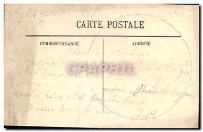 Compiegne — Statua św. Jadwigi — wydawca nieznany — Rewers