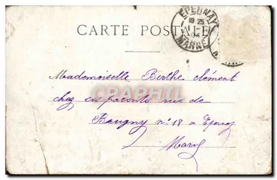 ÉPERNAY — Straat van het Handel — uitgever STAERCK — Achterkant