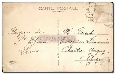 Saint-Étienne - Stacja Châteaureux — Wydawnictwo La Cigogne, nr 7 — Rewers