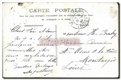 PARIS - Avenida da Ópera — vista urbana com carruagem e pedestres — editor desconhecido, número de série não visível — Verso