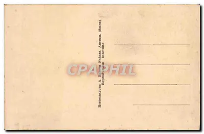 Maison d'accueil de la jeune fille — A.C. des O. de Protection de la Jeune Fille — rue Denfert-Rochereau, Paris (XIVe) — Verso