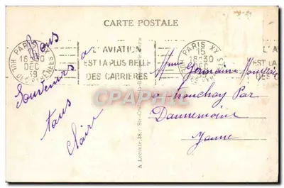 Paris — Jardim das Tuileries — Editor não identificado, n° 74 — Verso