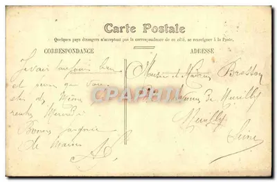 Le Havre — O Hotel de Ville — editor anônimo, n° 1 — Verso