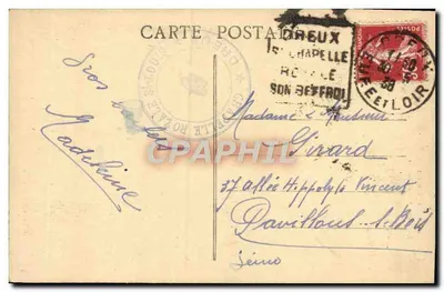 Dreux (E.-et-L.) — Entrata del Vecchio Castello — G. Foucault, Editore, Dreux — Verso