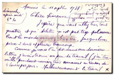 Amiens (Somme) — Katedra (fasada południowa) — G. R. n°1742 — Rewers