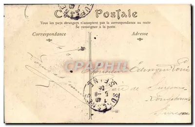 Saint-Germain-en-Laye — A Elevador, a Torre de Cimento — Carta postal — Verso