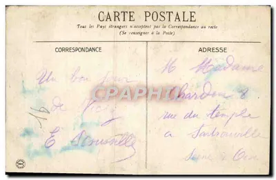 CPA Vichy La Terrasse du Casino — Verso