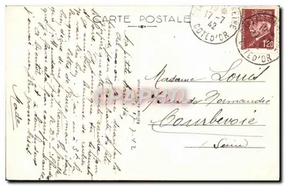 Chatillon-sur-Seine (Côte-d'Or) — Źródło Douix — Wydawnictwo A. Frévoust, n°8 — Rewers