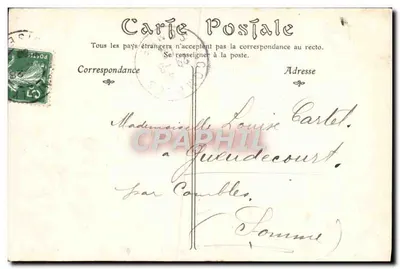 Zamek Chantilly — Pokój Princesa de Condé — Wydawca: Publiczna Wydawnictwo — Rewers