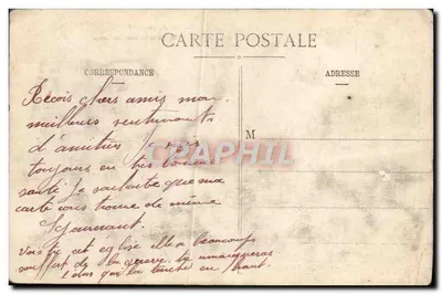Baccarat - L'Église et la Rue des Ponts — Guerre de 1914-15 — Éditeur : Giverné Antulée — Rewers