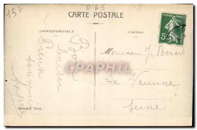 Lourdes — Młyn, w którym urodziła się Bernadetta — Wyd. F. Viron, n°39 — Rewers