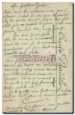 Versalhes — Salão dos Espelhos — Assinatura do Tratado de Paz da Grande Guerra — LL — Verso