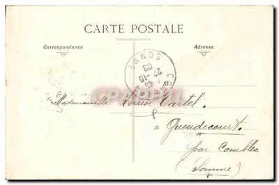 Arras — La Fontaine Neptune — E. D. Roubaix — Verso