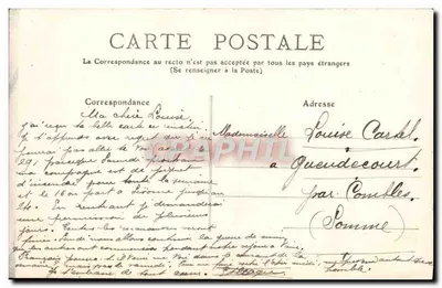 Arras - La Tour du Couvent des Ursulines - E.C. — Verso