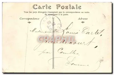 Castelo de CHANTILLY — A Entrada Principal e a Capela — ND. Fot. — Verso