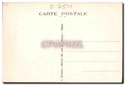 Kościół i fontanna Saint-Sulpice — Paryż — L. Boisson, wydawca, Paryż — Rewers