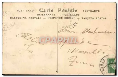 Perpignan — Monumento a Montanyas Regalades (por R. Su) — inaugurado em 5 de junho de 1910 — Verso