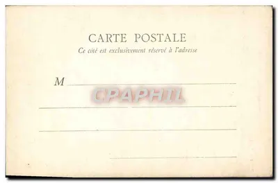 Évreux — Estátua no Jardim Público — B.F. Paris — Verso