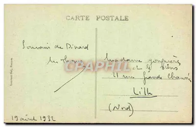 Brzeg Złotego Półwyspu — Dinard-St-Énogat — Laurent Nel, Rennes — Rewers
