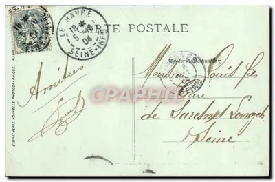 Le Havre — La Sortie des Bateaux de Pêche — LL. — N°42 — Verso