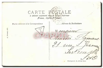 Provins — De Grote Muren — A. Vernant, uitgever — Achterkant