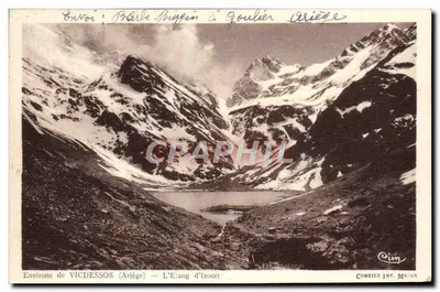 Environs de VICDESSOS (Ariège) — L’Étang d’Izourt — Combier Imp. MA-ON