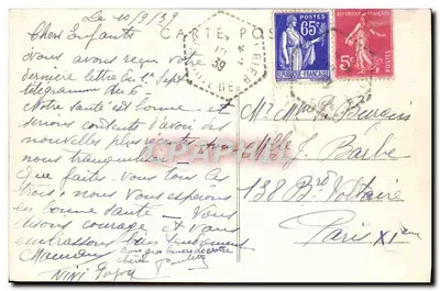 Environs de VICDESSOS (Ariège) — L’Étang d’Izourt — Combier Imp. MA-ON — Verso